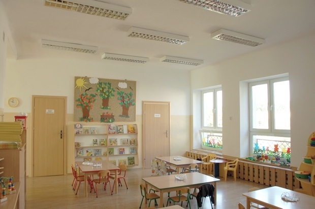 Pomalowane sale w przedszkolu w Białobrzegach